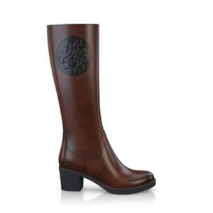 BREN MAROE Designer Elegant Women Brown Boot